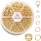 Jump Rings Kit With1000PCS Open Jump Rings 40PCS 12mm Lobster Clasps and Jump Rings Opener for Jewelry Making Keychains